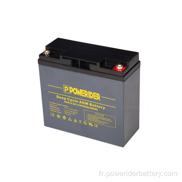 Batterie de plomb à cycle de cycle profond 12V 20Ah